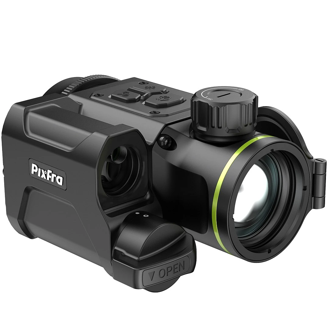 CLIP ON Térmico 35 mm Telémetro Laser PIXFRA Taurus T435 <18mK OLED 1920 x 1080